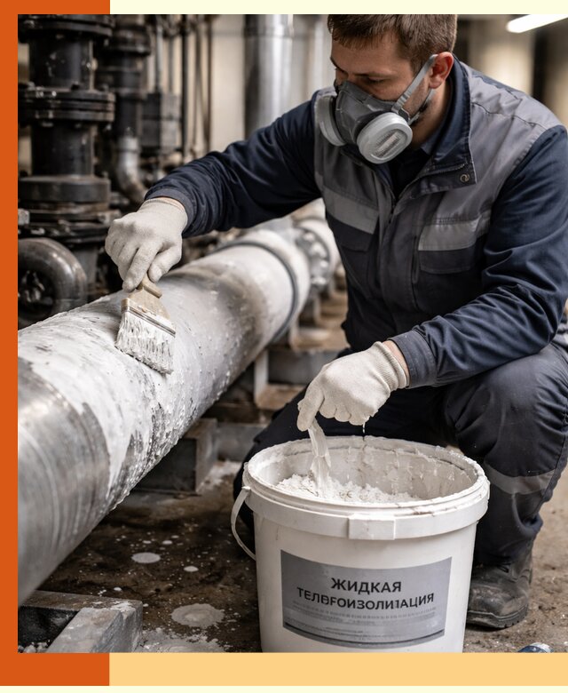 Утепление оборудования жидкой теплоизоляцией в Белорецке