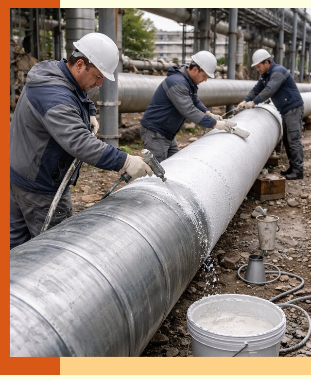 Утепление теплотрассы жидкой теплоизоляцией в Белорецке