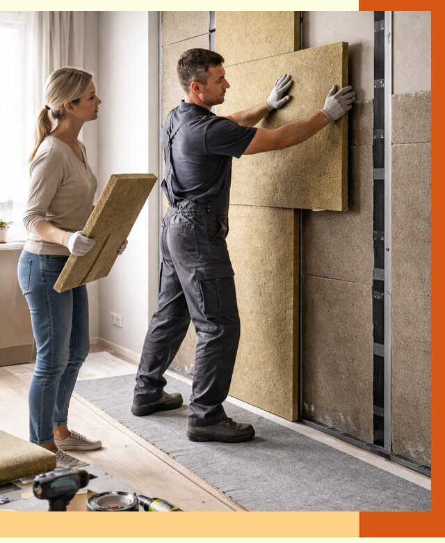 Профессиональная шумоизоляция квартиры в Белорецке от 7603 руб. за м2 | ТепломастерБлр