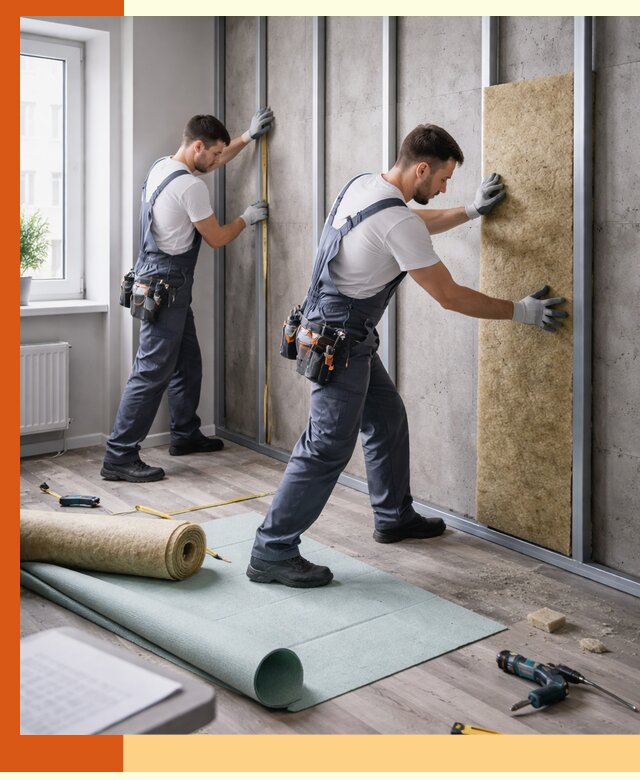 Шумоизоляция квартиры под ключ в Белорецке — профессионально и гарантированно