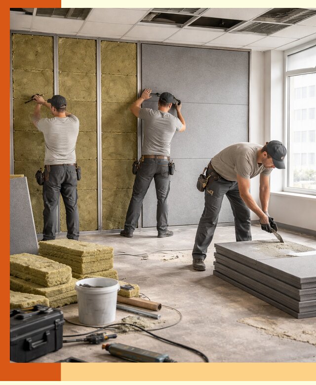 Профессиональная шумоизоляция офисов в Белорецке для комфорта сотрудников