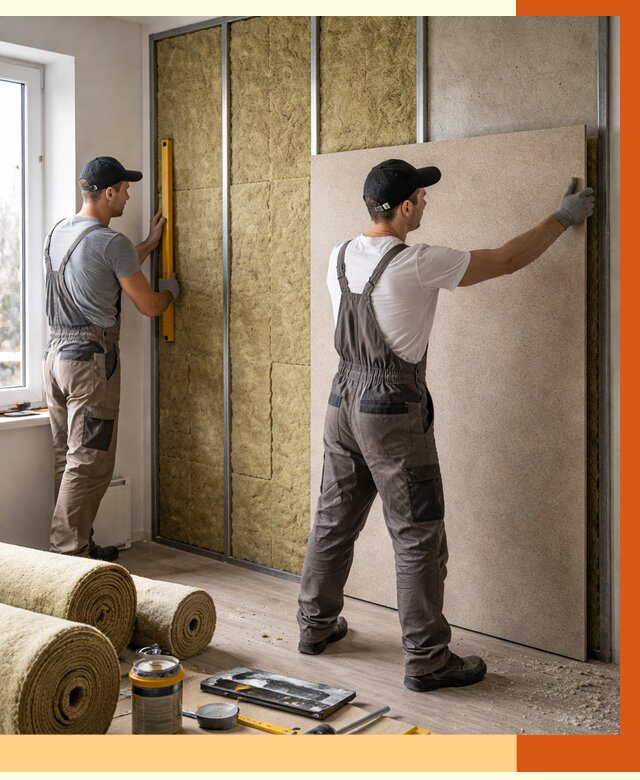 Шумоизоляция стен в Белорецке от 4562 руб/м2 — звукоизоляция стен под ключ | ТепломастерБлр