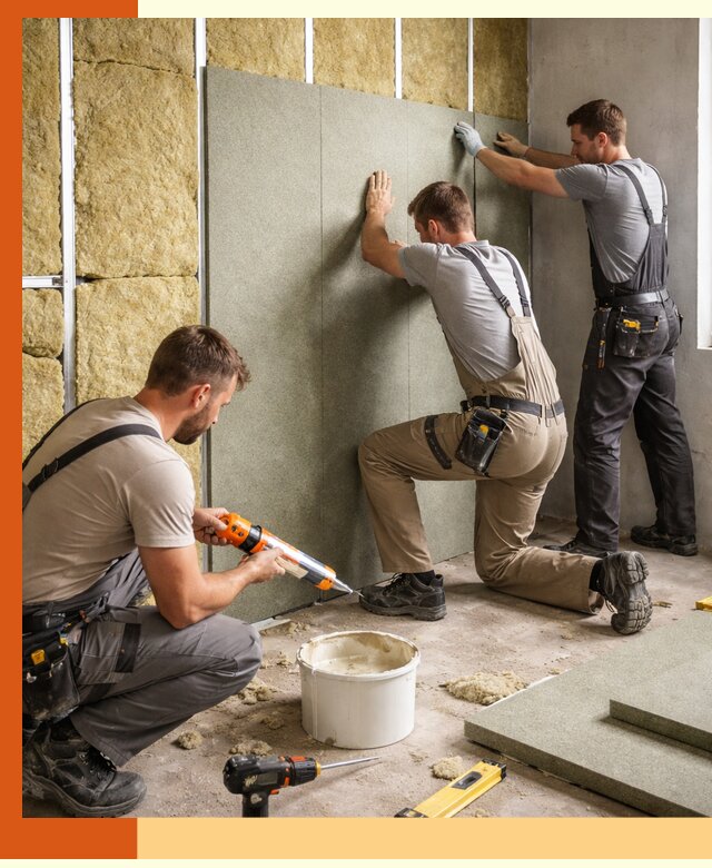 Профессиональная шумоизоляция стен в Белорецке для квартир и домов