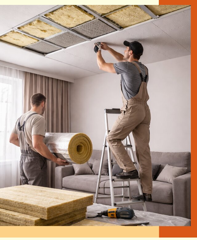 Шумоизоляция потолка в Белорецке от 2281 руб. под ключ | Профессионально — ТепломастерБлр