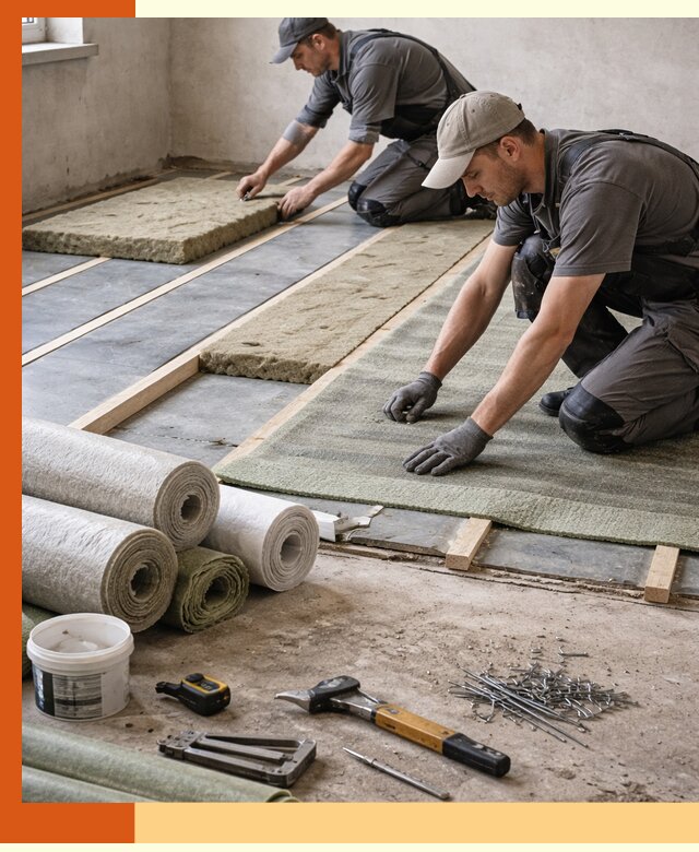 Шумоизоляция пола в Белорецке — профессиональная звукоизоляция помещений