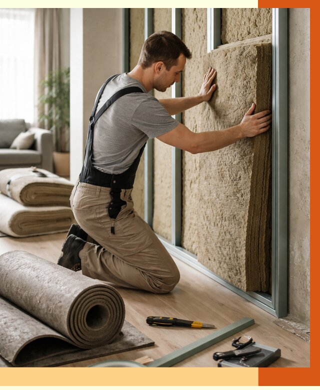 Шумоизоляция перегородок в Белорецке от 1673 руб. за м2 — ТепломастерБлр