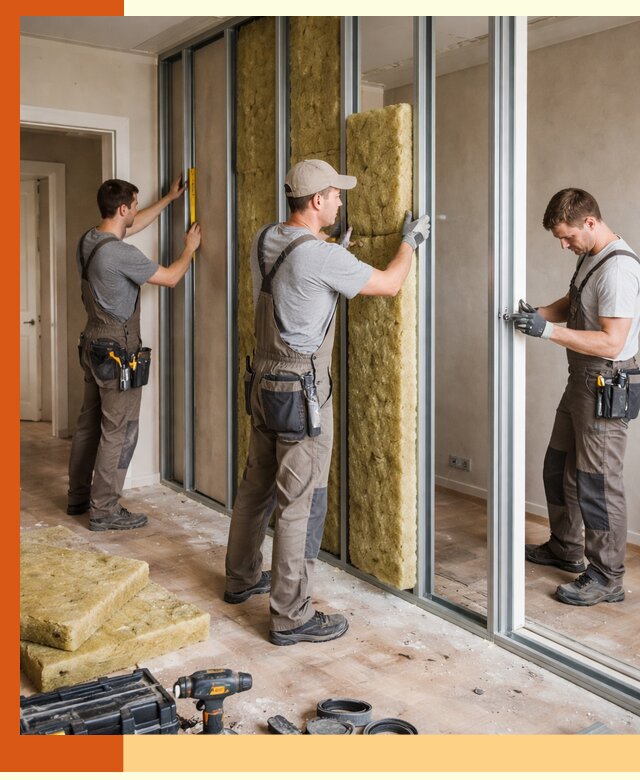 Шумоизоляция межкомнатных перегородок в Белорецке эффективно и надёжно