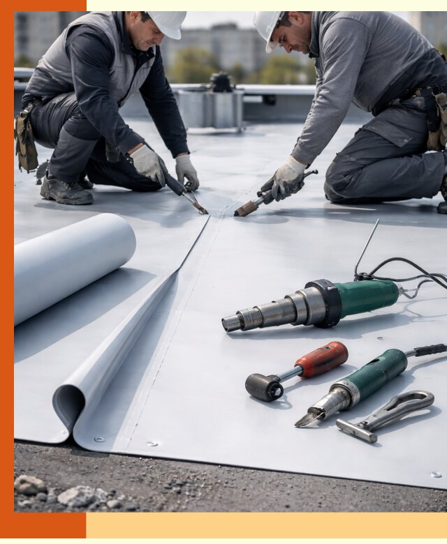 Гидроизоляция мембранной кровли в Белорецке: монтаж и ремонт быстро