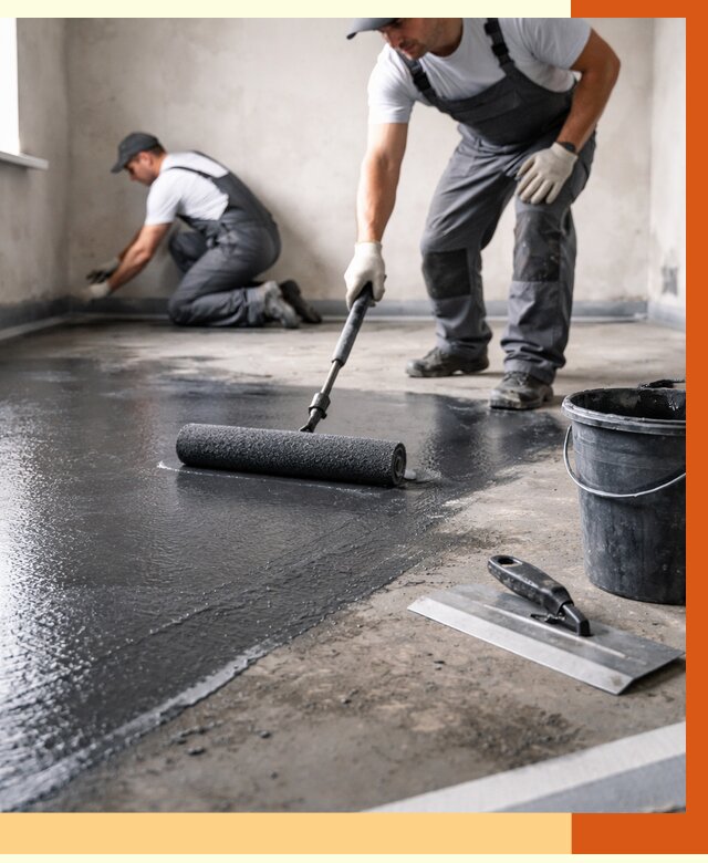 Профессиональная гидроизоляция пола в Белорецке от 8616 руб. под ключ | ТепломастерБлр