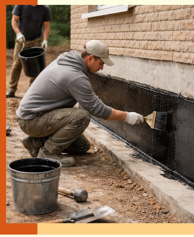 Гидроизоляция цоколя домов и зданий в Белорецке эффективными методами