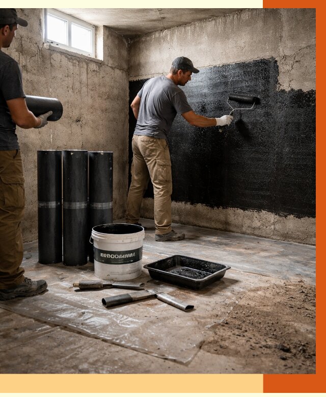 Гидроизоляция подвала в Белорецке от 3548 руб. под ключ | Профессионально — ТепломастерБлр