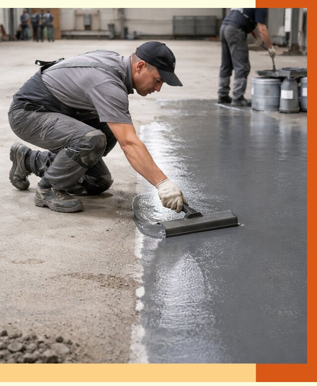 Гидроизоляция промышленного пола в Белорецке от 1216 руб./м2 — ТепломастерБлр специалисты под ключ