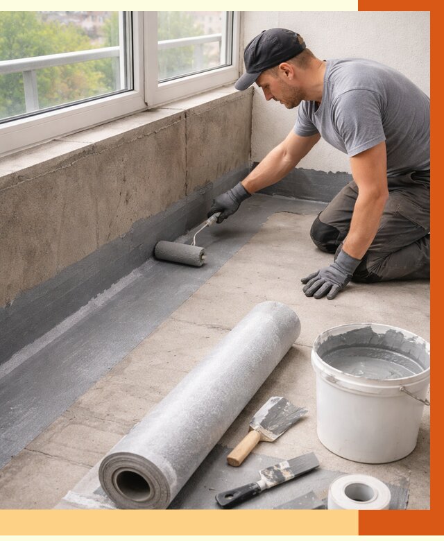 Профессиональная гидроизоляция балкона в Белорецке от 4258 руб. | ТепломастерБлр