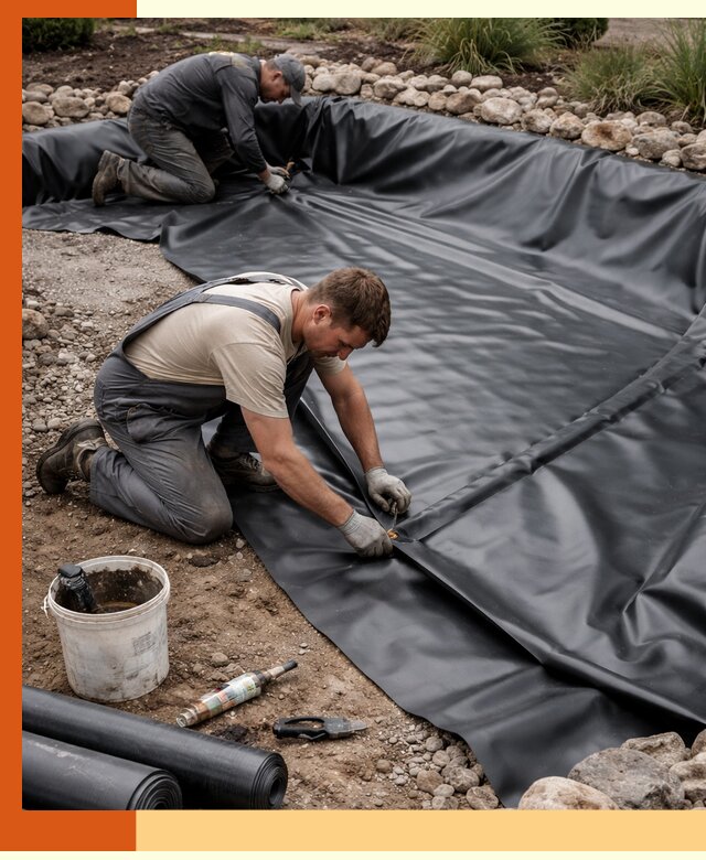 Гидроизоляция пруда в Белорецке: надежная защита и герметизация