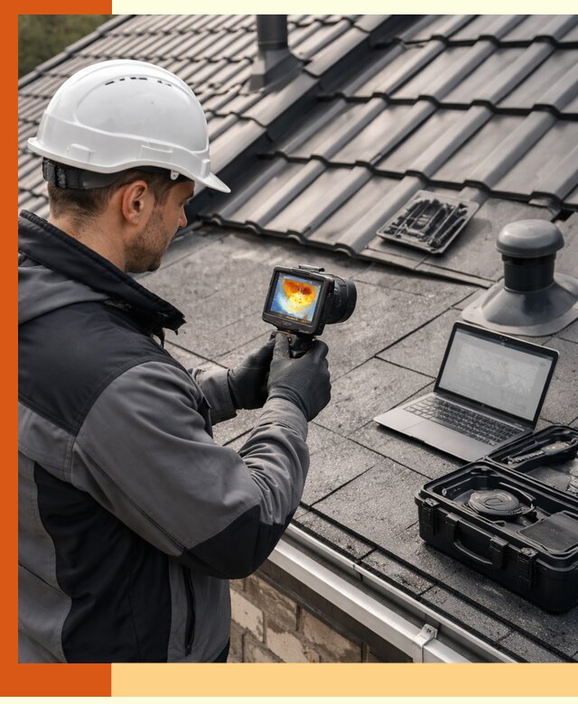 Тепловизионное обследование кровли в Белорецке для выявления дефектов