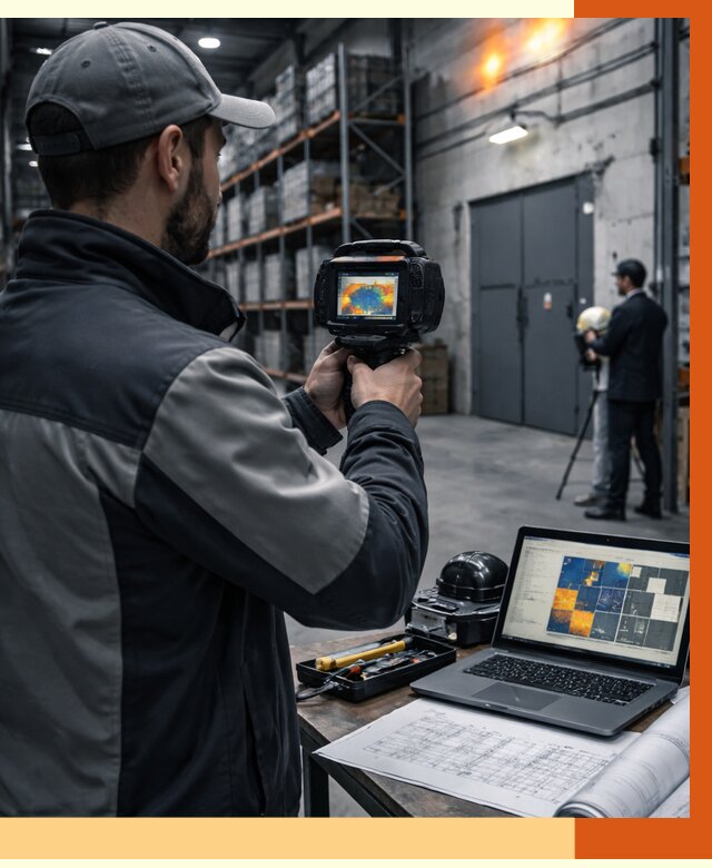 Тепловизионное обследование склада в Белорецке от 6589 руб. | ТепломастерБлр