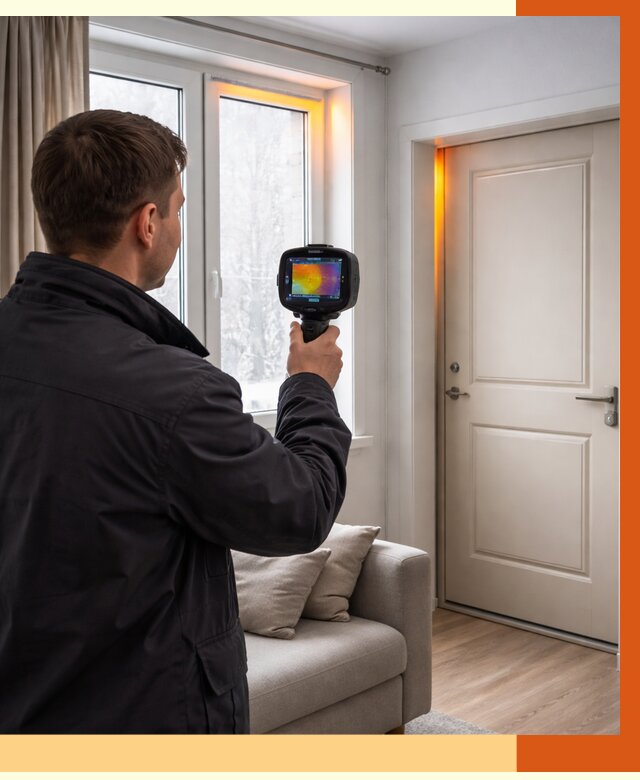 Тепловизионное обследование окон и дверей в Белорецке от 4562 руб. | ТепломастерБлр