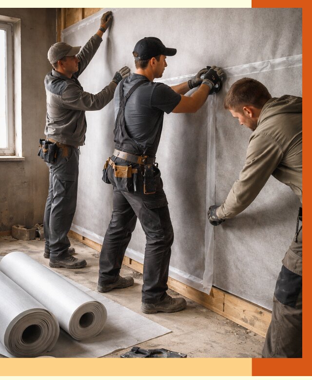 Монтаж ветроизоляции в Белорецке от 4562 руб./м2 — профессионально | ТепломастерБлр