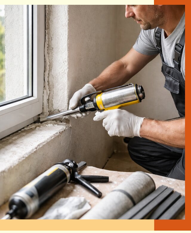 Герметизация стыков и примыканий в Белорецке от 1216 руб. под ключ | ТепломастерБлр