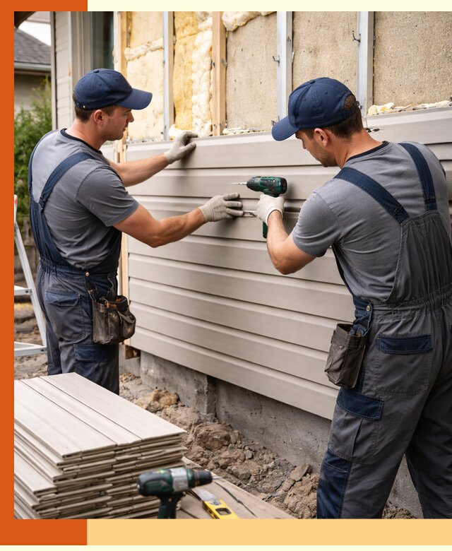 Монтаж сайдинга после утепления в Белорецке качественно и надежно